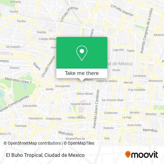 Mapa de El Buho Tropical