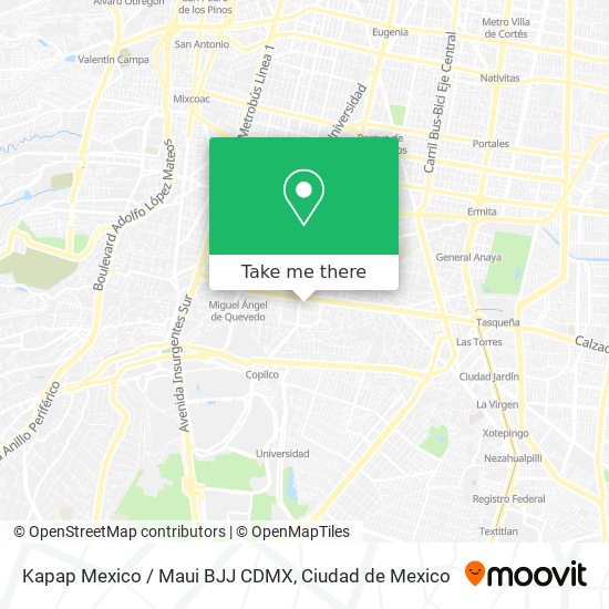 Kapap Mexico / Maui BJJ CDMX map