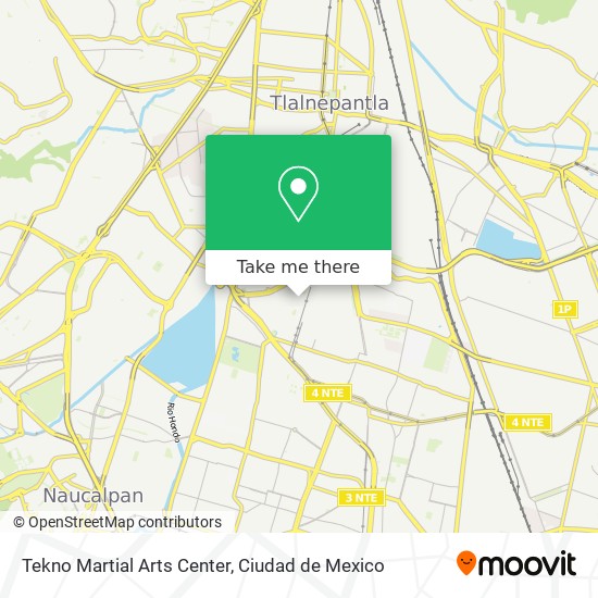 Tekno Martial Arts Center map