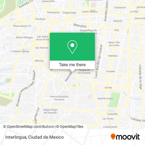 Mapa de Interlingua