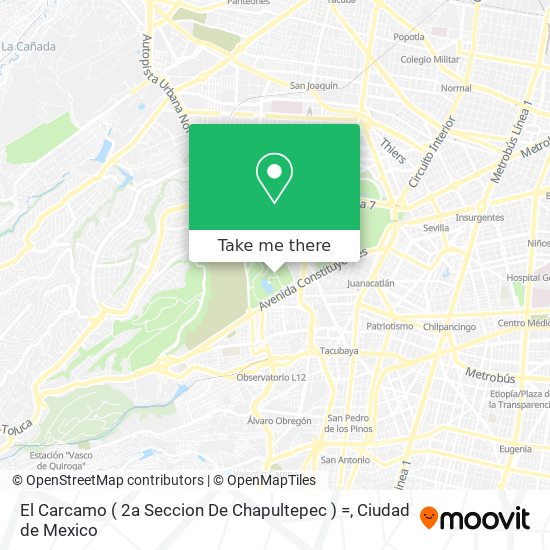 El Carcamo ( 2a Seccion De Chapultepec ) = map