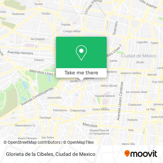 Glorieta de la Cibeles map