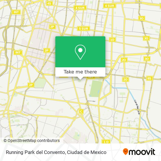 Running Park del Convento map