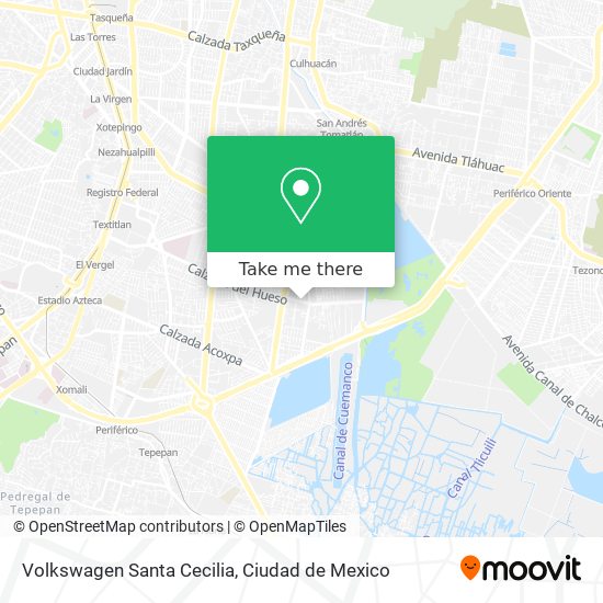 Mapa de Volkswagen Santa Cecilia