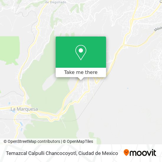 Temazcal  Calpulli Chancocoyotl map