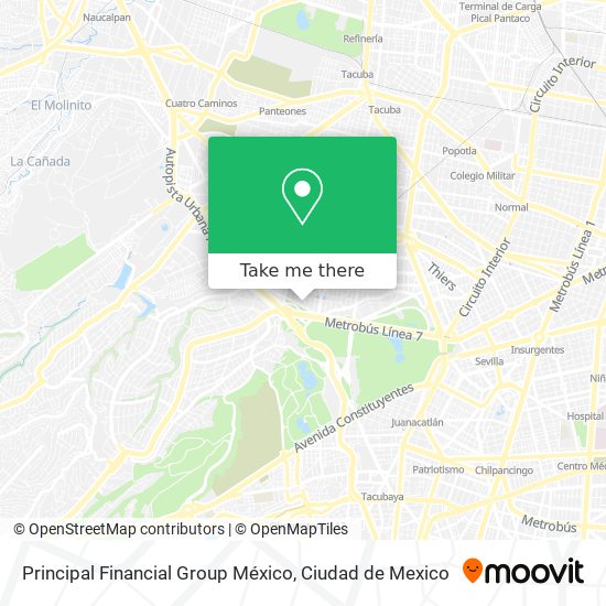 Principal Financial Group México map