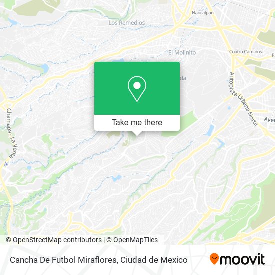 Cancha De Futbol Miraflores map