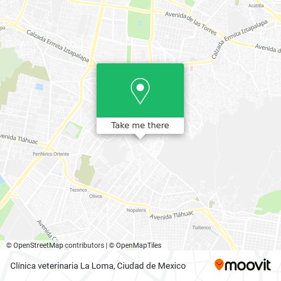 Clínica veterinaria La Loma map