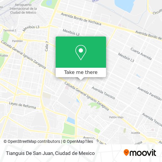 Tianguis De San Juan map