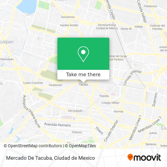 Mapa de Mercado De Tacuba