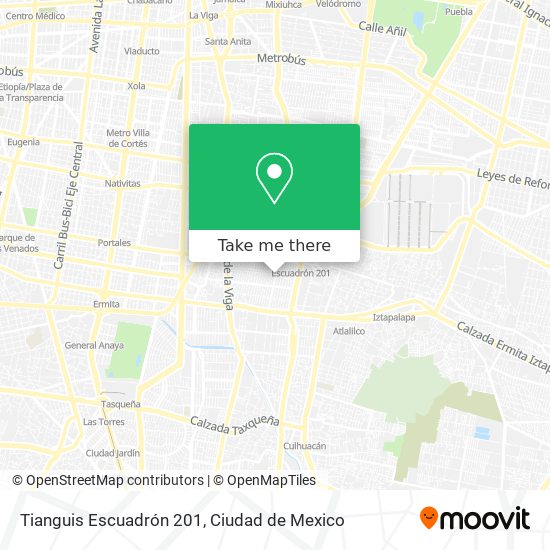 Mapa de Tianguis Escuadrón 201