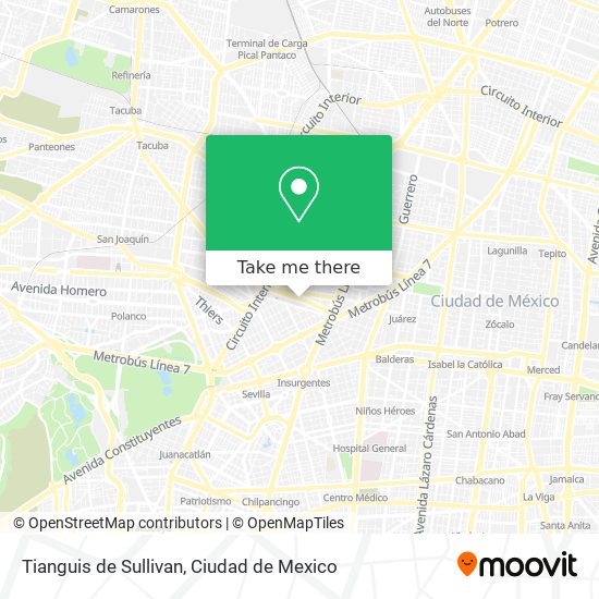 Mapa de Tianguis de Sullivan