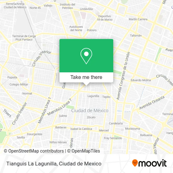 Tianguis La Lagunilla map
