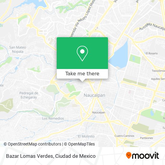 Bazar Lomas Verdes map