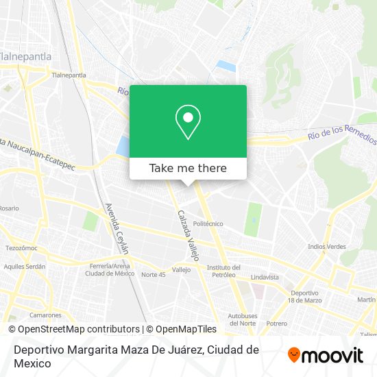 Deportivo Margarita Maza De Juárez map