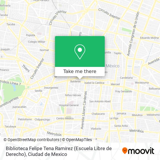 Biblioteca Felipe Tena Ramírez (Escuela Libre de Derecho) map