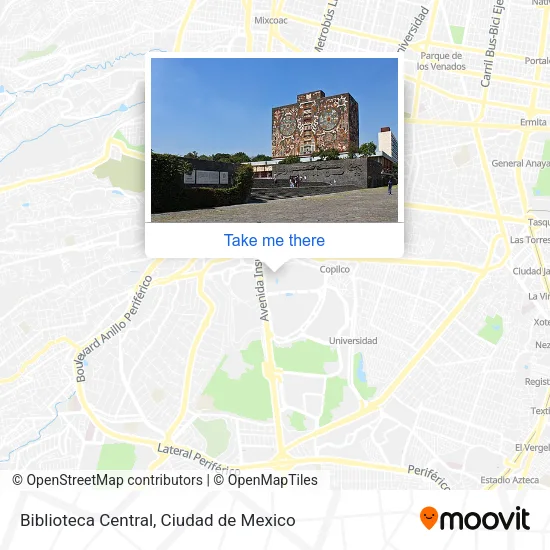 Biblioteca Central map