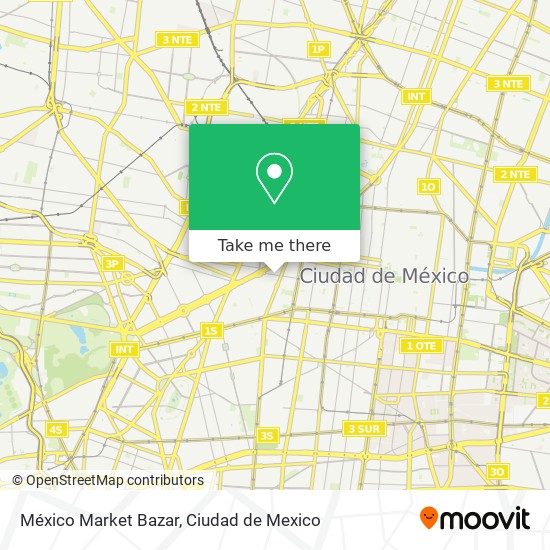México Market Bazar map
