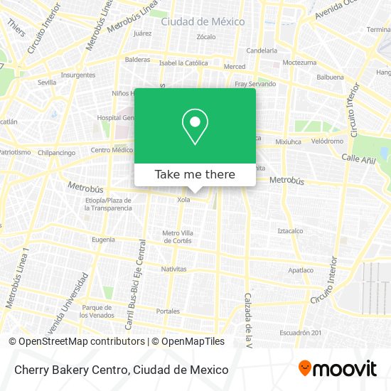Cherry Bakery Centro map