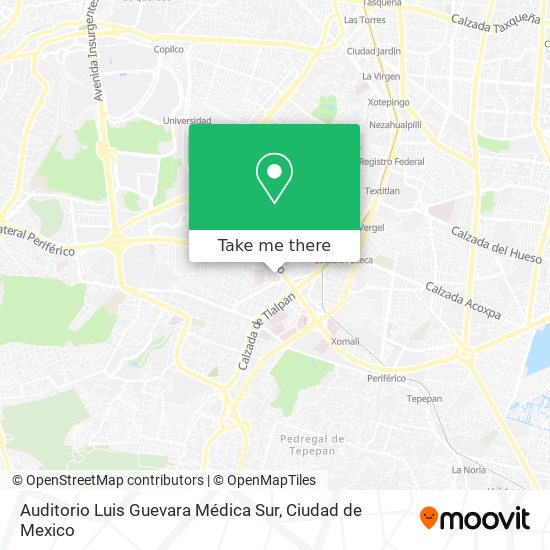 Auditorio  Luis Guevara  Médica Sur map