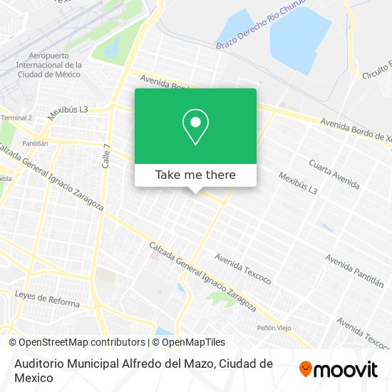 Mapa de Auditorio Municipal Alfredo del Mazo