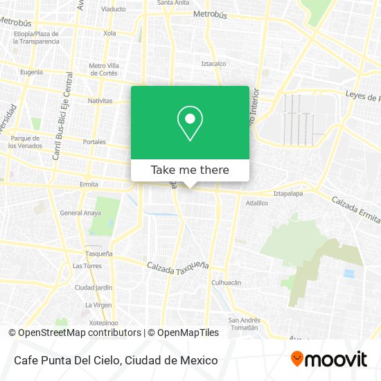 Mapa de Cafe Punta Del Cielo