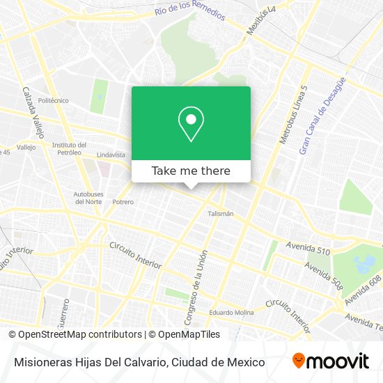 Misioneras Hijas Del Calvario map