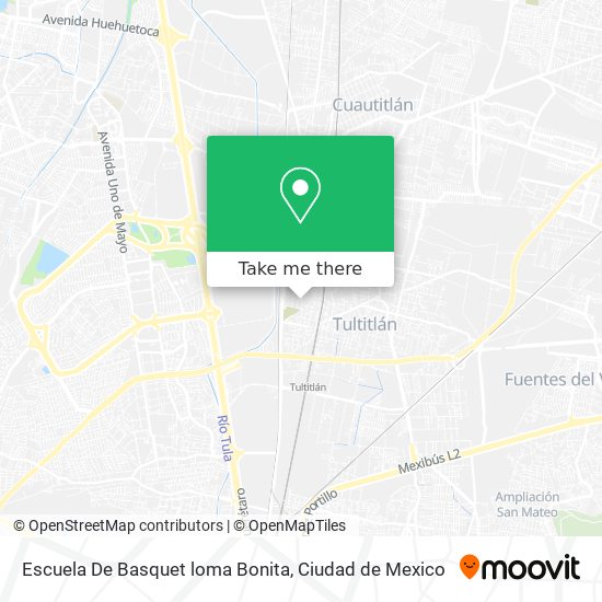 Escuela De Basquet loma Bonita map