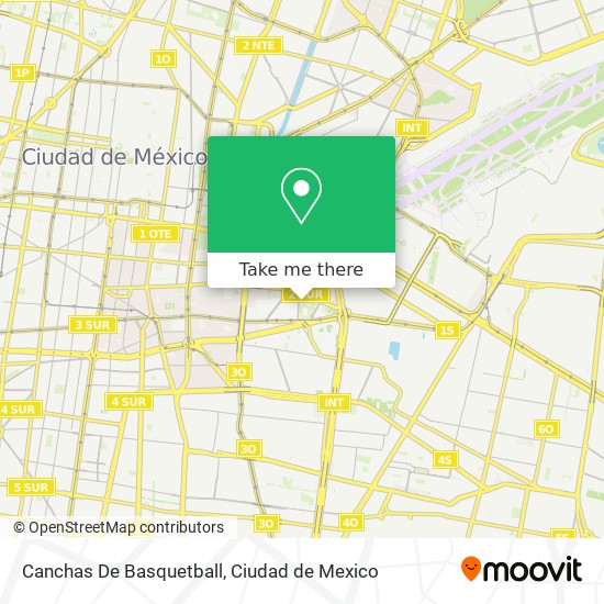 Canchas De Basquetball map