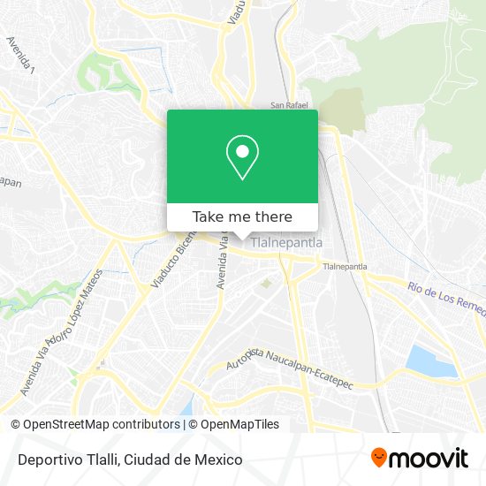 Deportivo Tlalli map
