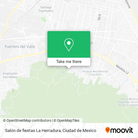 Mapa de Salón de fiestas La Herradura