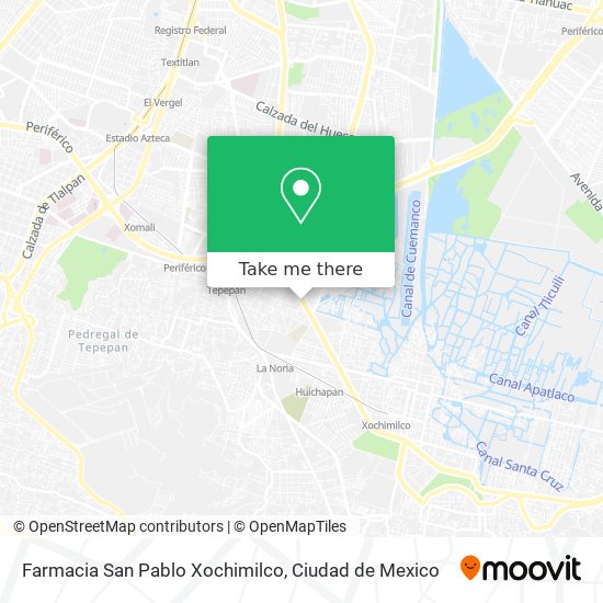Farmacia San Pablo Xochimilco map