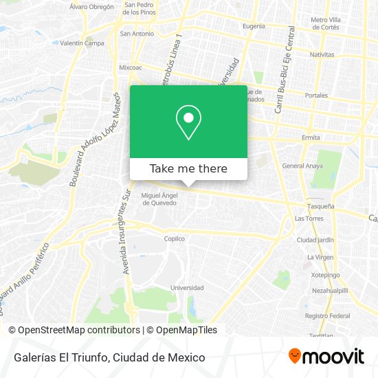 Galerías El Triunfo map