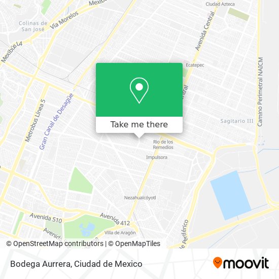 How to get to Bodega Aurrera in Tlalnepantla by Bus or Metro?