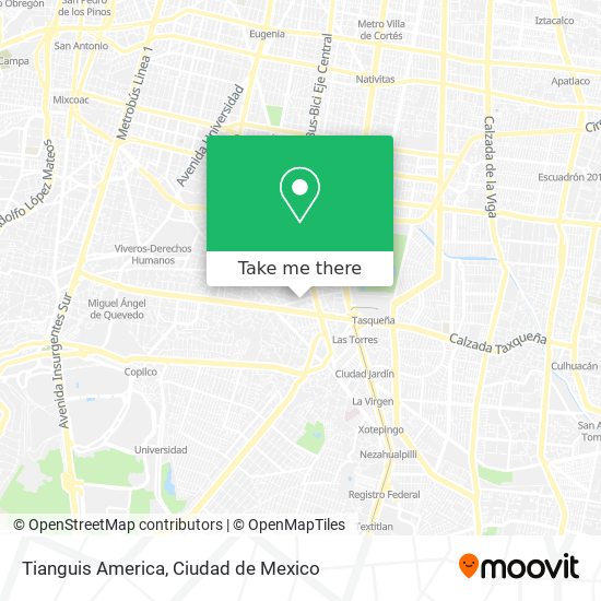 Mapa de Tianguis America