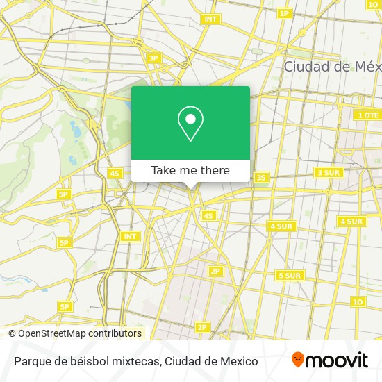 Parque de béisbol mixtecas map
