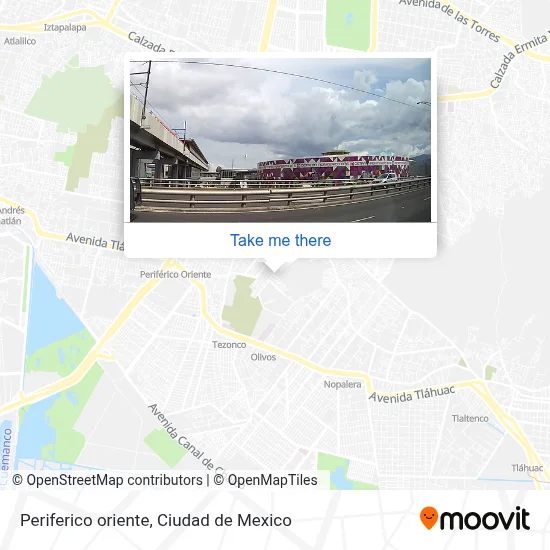 Periferico oriente map