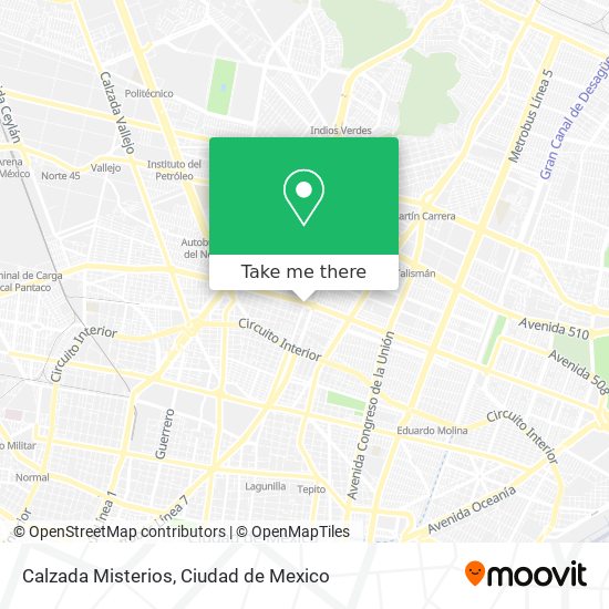 Mapa de Calzada Misterios