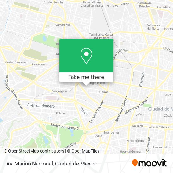 Mapa de Av. Marina Nacional