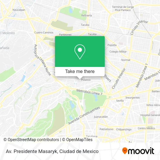 Mapa de Av. Presidente Masaryk