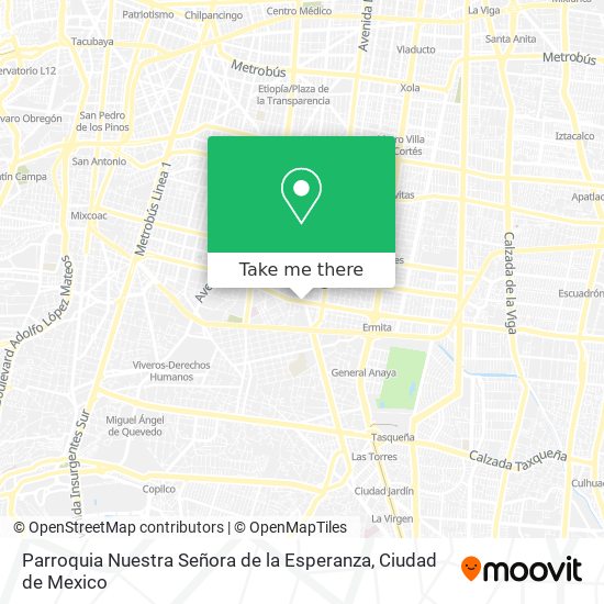 Parroquia Nuestra Señora de la Esperanza map