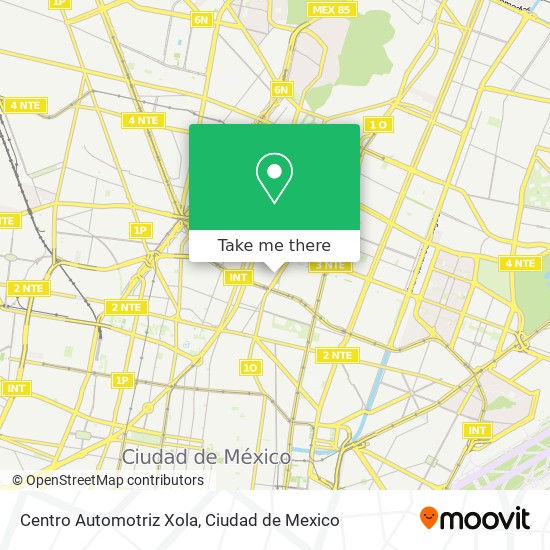 Centro Automotriz Xola map