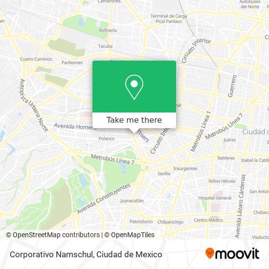 Mapa de Corporativo Namschul