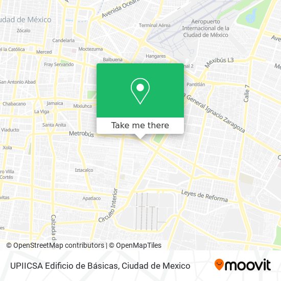 UPIICSA Edificio de Básicas map