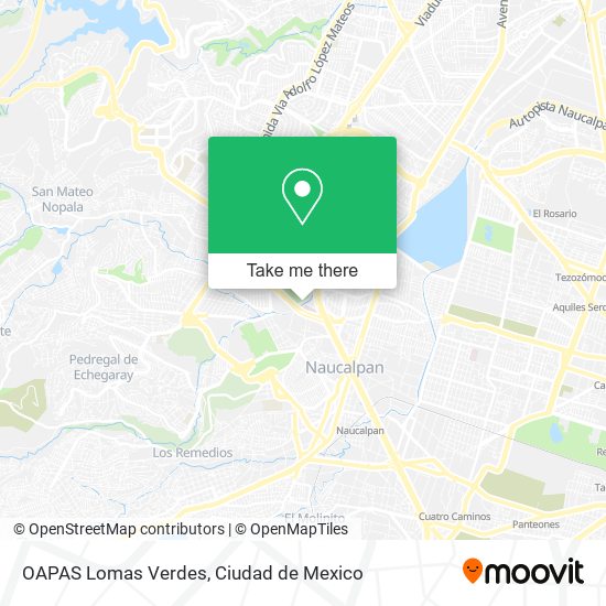OAPAS Lomas Verdes map