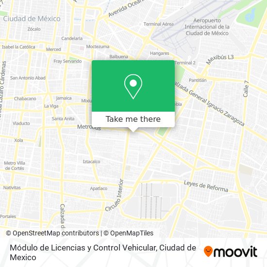 Módulo de Licencias y Control Vehicular map