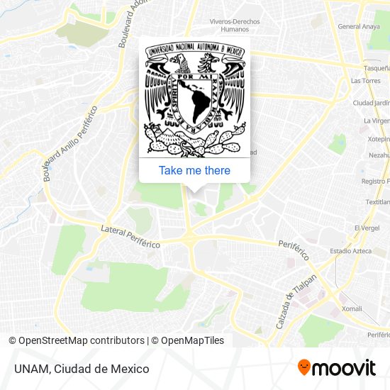 UNAM map