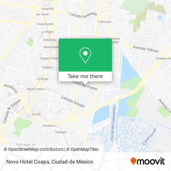 Mapa de Novo Hotel Coapa