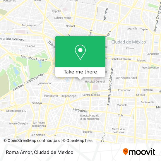 Roma Amor map