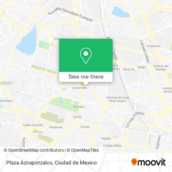 Plaza Azcapotzalco map